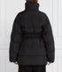 PINKO - Causale Cappotto Tela Tecnica Con Patch Black