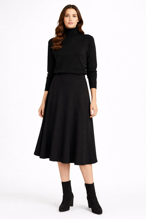 Nema - Timeless Black A-Line Skirt