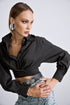Anna Samouka - Clarice Cropped Shirt Black