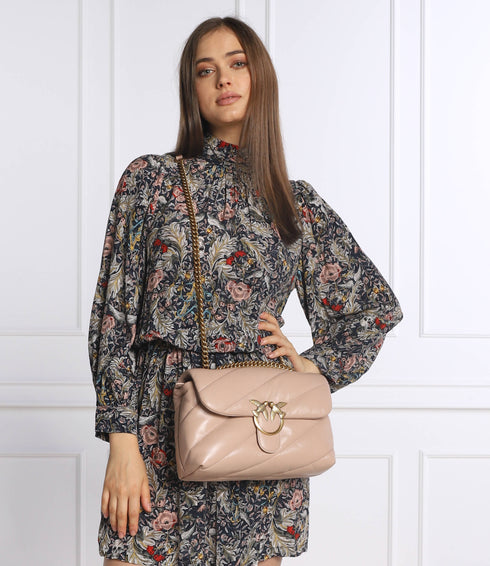 PINKO - Love Classic Puff Maxi Quilt Cipria