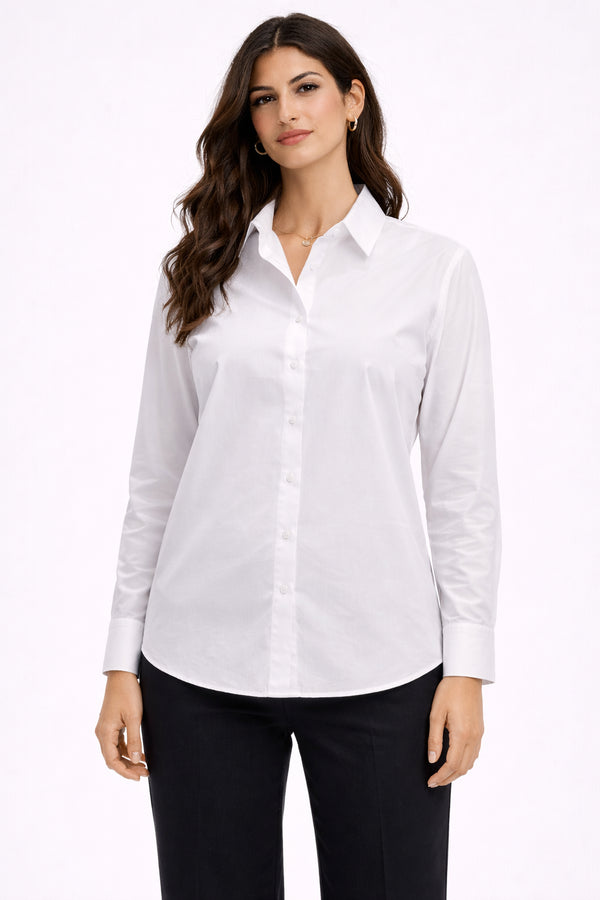 New Age - Aura Poplin Shirt White