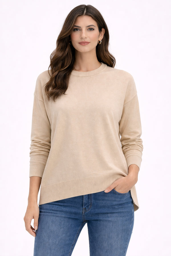 Whiteroom Selection - Soft Touch Knit Blouse Ecru