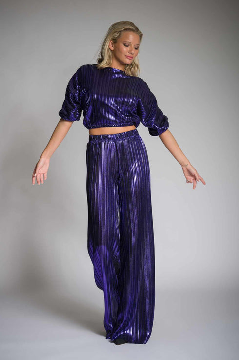 Seven Sins - Pleated Set Purple