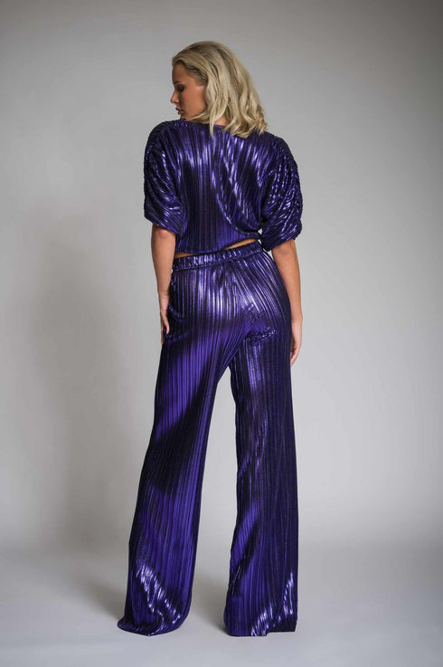 Seven Sins - Pleated Set Purple