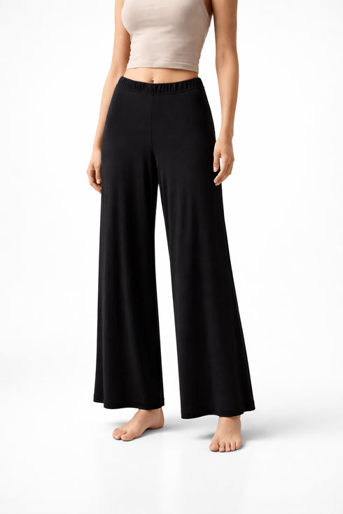 Seven Sins - Wide-Leg Pants Black