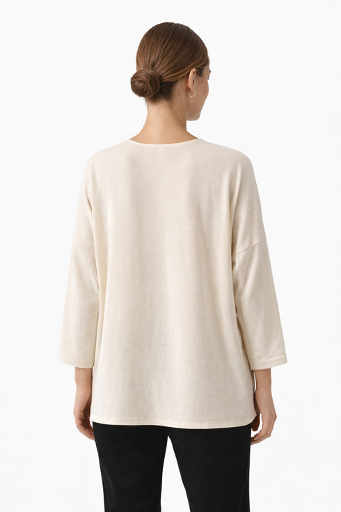 Whiteroom Selection - V-Neck Relaxed Top White