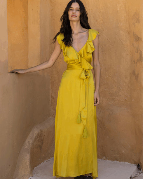 Nema - Calista Maxi Dress Lime