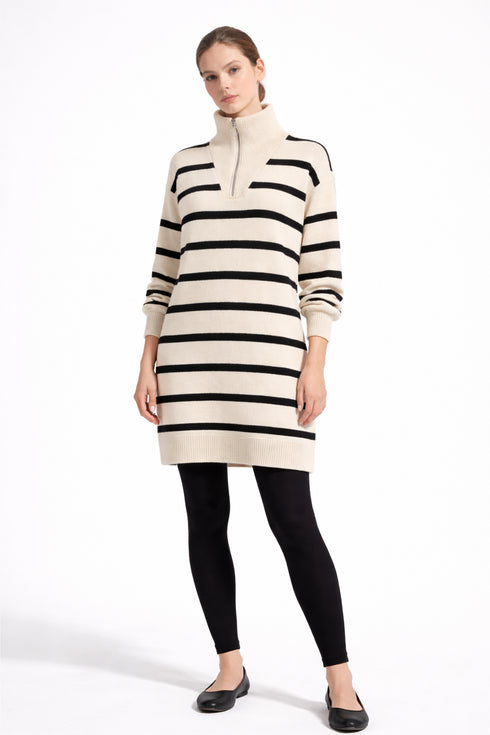Whiteroom Selection - Timeless Striped Knit Dress
