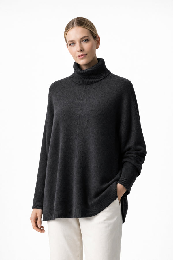 Whiteroom Selection - Elevated Minimalism Turtleneck Sweater Black