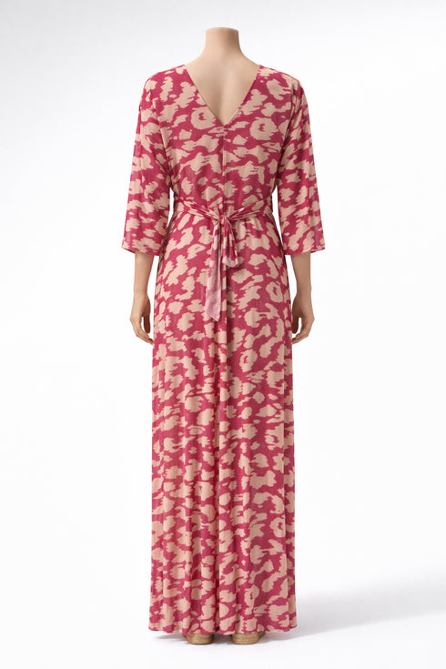 Whiteroom Selection - Flowing Printed Plus Size Maxi Dress