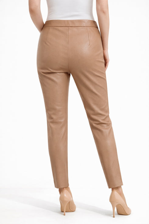 Anna Samouka - Vanna Eco Leather Pants Beige