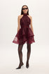 Ciel Concept - Margot Organza Mini Dress Bordo