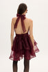 Ciel Concept - Margot Organza Mini Dress Bordo