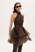 Ciel Concept - Margot Organza Mini Dress Brown