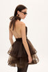 Ciel Concept - Margot Organza Mini Dress Brown