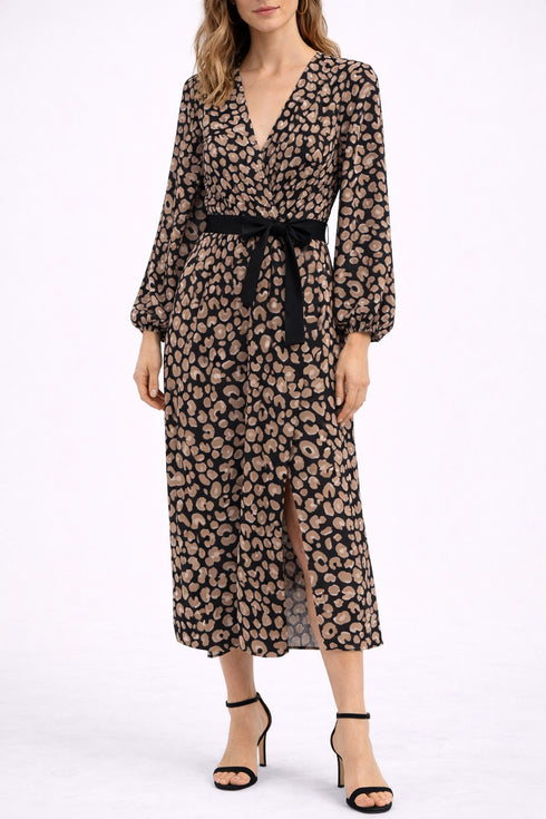Anna Samouka - Madelyn Leopard Midi Dress