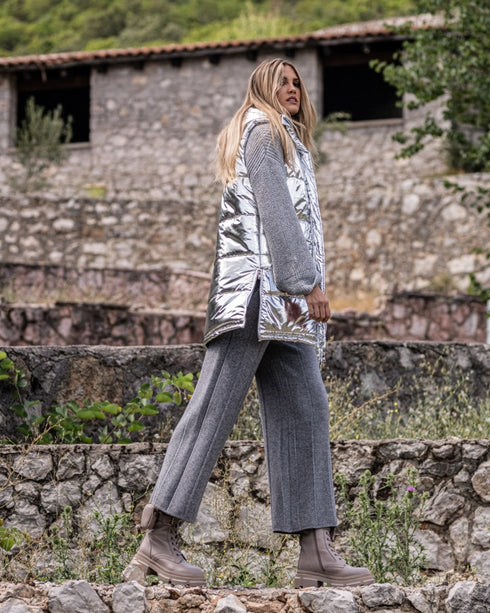 Manolo - Metallic Silver Vest