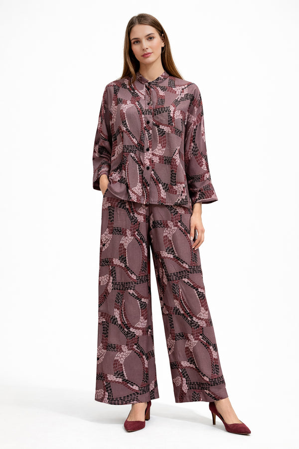 New Age - Iliana Abstract Silky Touch Co-Ord Set