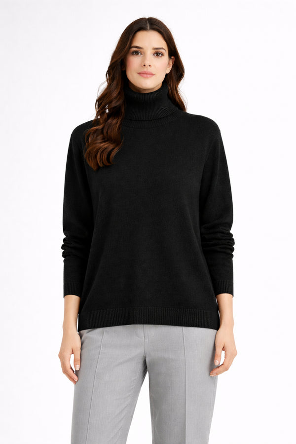 Whiteroom Selection - Emerald Comfort Turtleneck Black