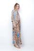 New Age - Santorini Kaftan Dress Brown-Blue
