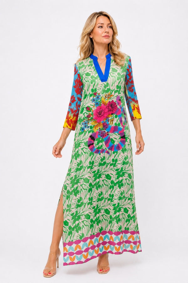 New Age - Symi Kaftan Dress AA-4004-T2