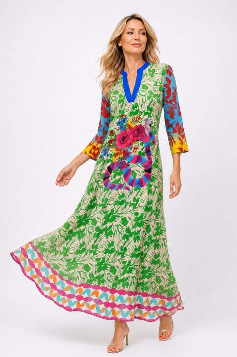New Age - Symi Kaftan Dress AA-4004-T2