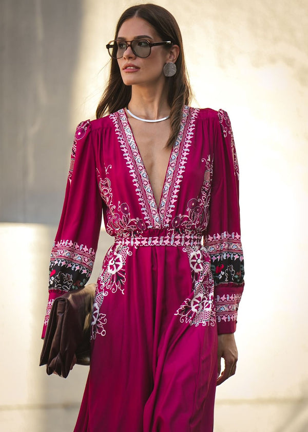 Eirianna The Brand - Vintage Wine Dress