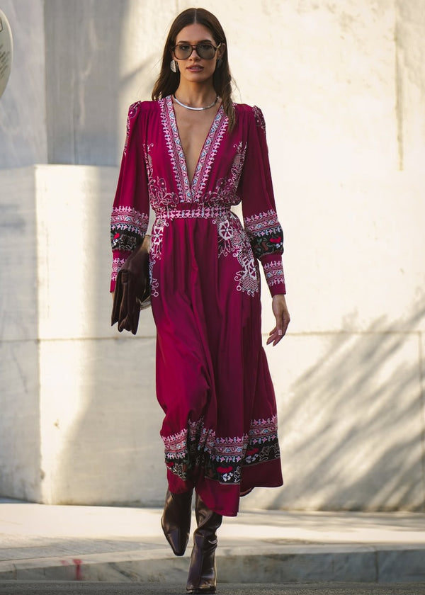 Eirianna The Brand - Vintage Wine Dress