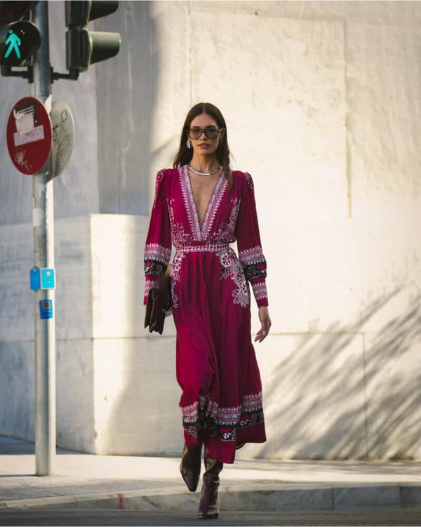 Eirianna The Brand - Vintage Wine Dress