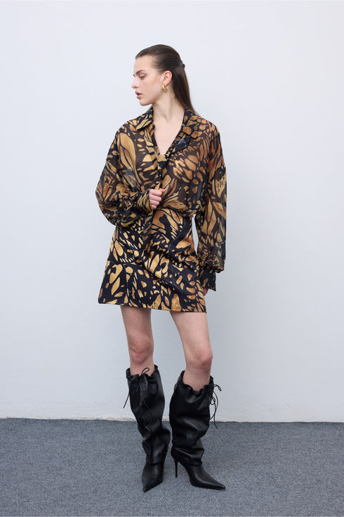 Ciel Concept - Butterfly Mosaic Mini Skirt