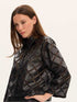 Ciel Concept - Kendall Embroidered Leather Shirt & Skirt Set