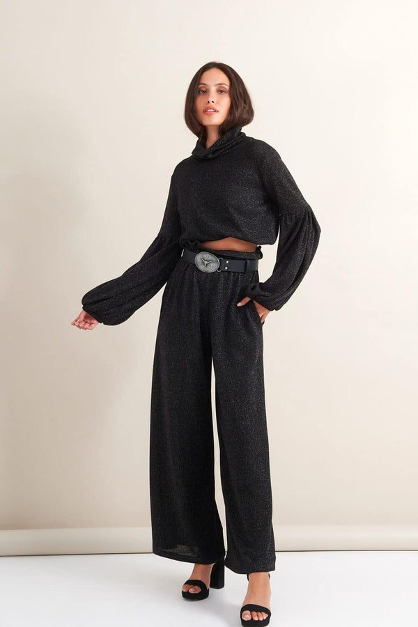 Lace - Lurex Black Set M-1509, M-4233