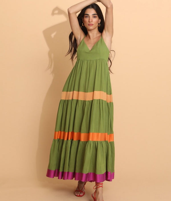 Nema - Janus Olive Maxi Dress