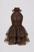 Ciel Concept - Margot Organza Mini Dress Brown