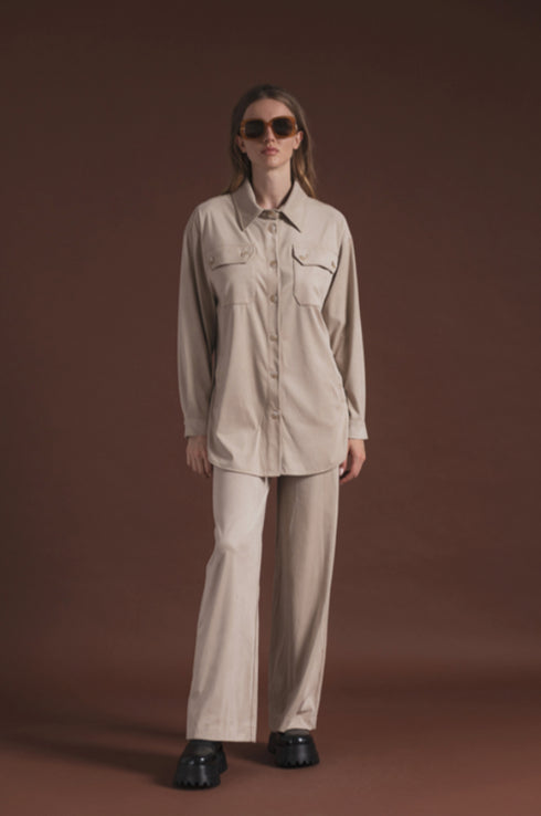 Lovin' Cloz - Maxima Suede Pants Ecru