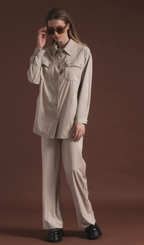 Lovin' Cloz - Maxima Suede Pants Ecru