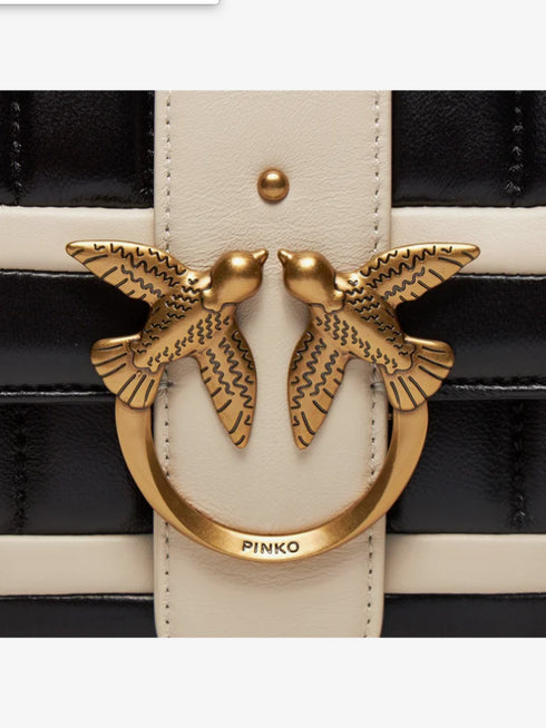 PINKO - Love One Classic Cl Single Side Nero/Bianco