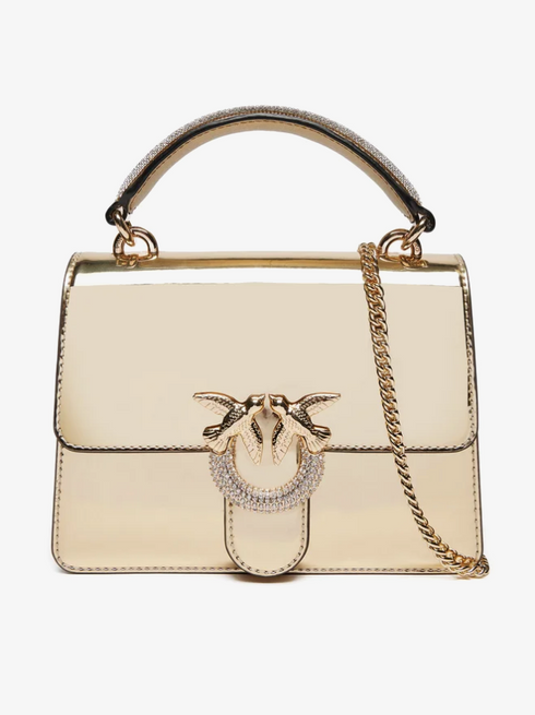PINKO - Love One Top Handle Mini Light Gold