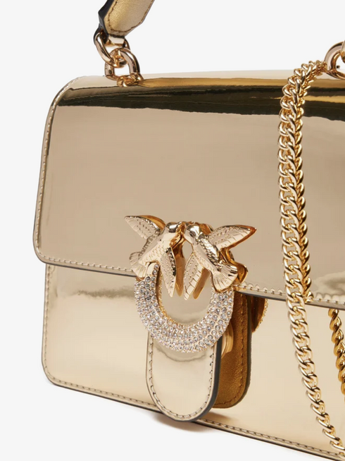 PINKO - Love One Top Handle Mini Light Gold
