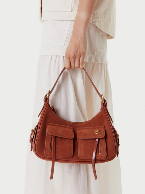 PINKO - Cargo Bag Classic Light Brown
