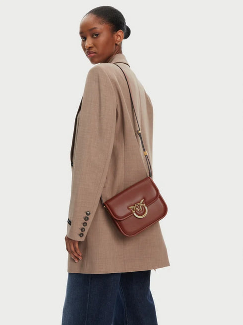 PINKO - Love Box Bag Mini Light Brown