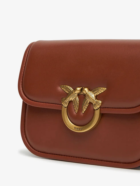 PINKO - Love Box Bag Mini Light Brown