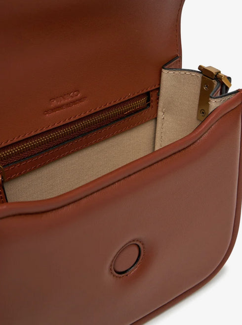 PINKO - Love Box Bag Mini Light Brown