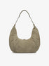 PINKO - Slouchy Hobo Big Beige Alluminio