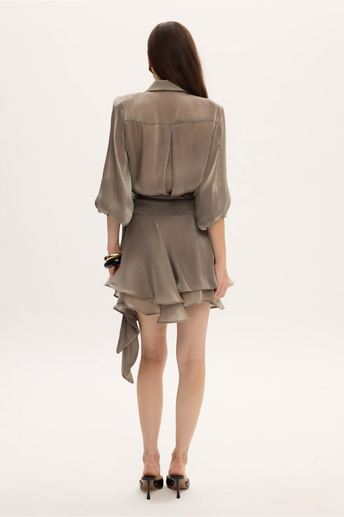 Ciel Concept - Clio Shirt & Skirt Set Grey