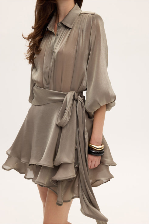 Ciel Concept - Clio Shirt & Skirt Set Grey