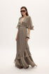 Ciel Concept - Fall For You Long Ruffle Dress Grey