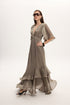 Ciel Concept - Fall For You Long Ruffle Dress Grey