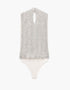 Lumina Sequins Bodysuit Silver