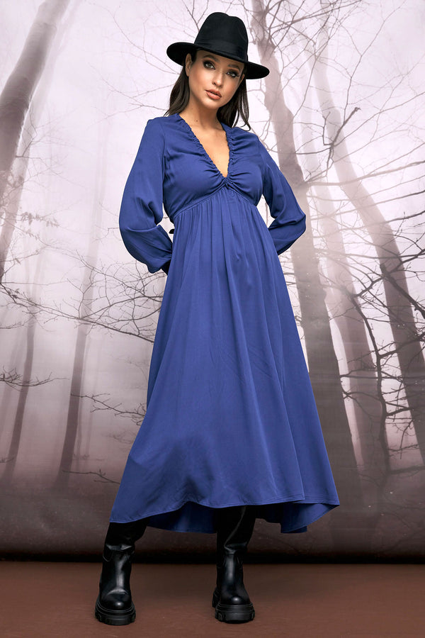 Anna Samouka - Fayete Midi Dress Blue